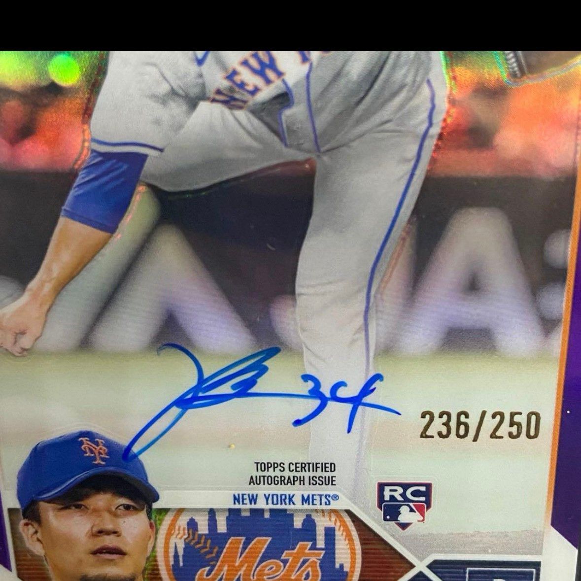 千賀滉大選手・大谷翔平選手・鈴木誠也選手 サイン色紙 Topps Chrome メッツ 千賀滉大 直筆サインカード 世界250枚限定