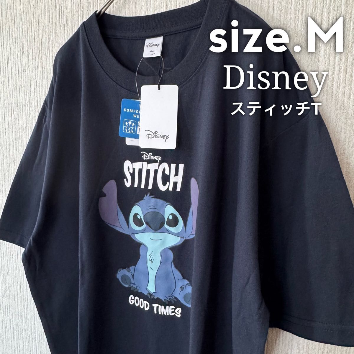 DISNEY リロ&スティッチ ムービーTシャツ ディズニー 新品タグ付き ディズニー リロ&スティッチ Tシャツ Mサイズ