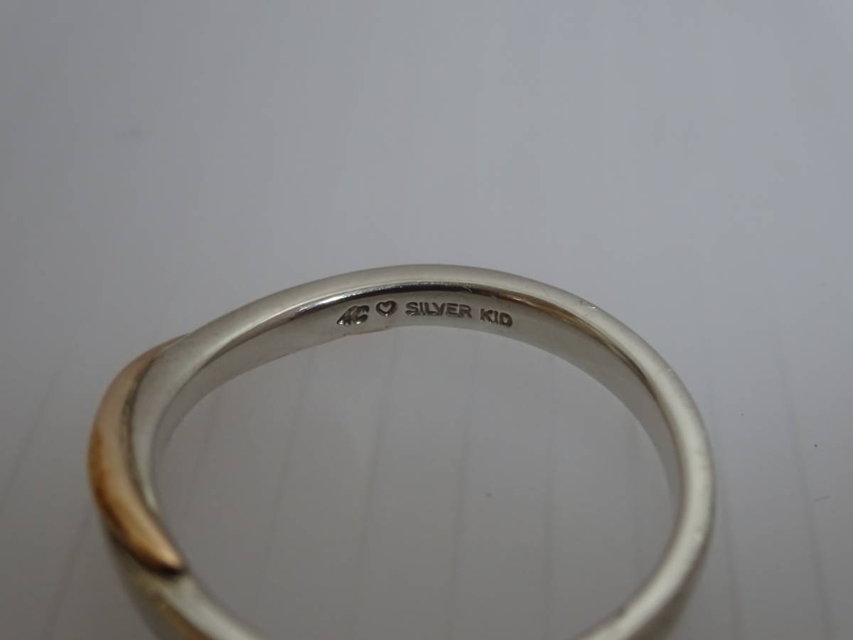 ヤフオク! - あまり使用していない美品 4℃ ヨンドシー シルバー×K1...