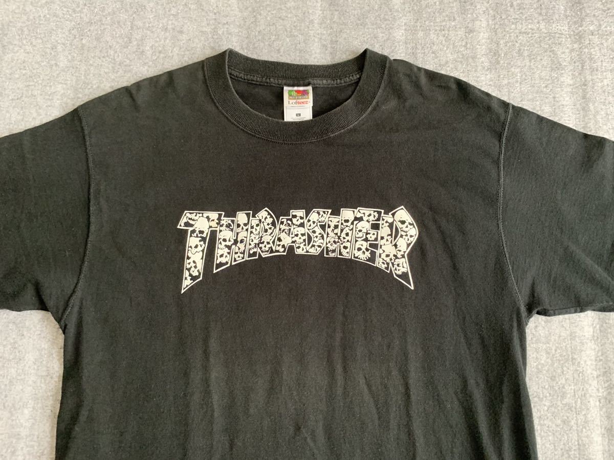 90s thrasher Vintage t рубашка Thrasher vintage Skull old skate