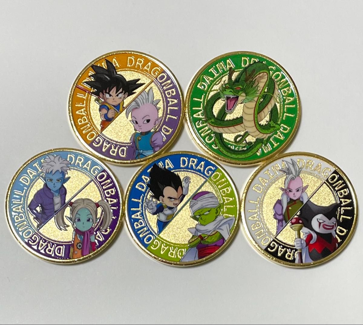 【新品】 ドラゴンボールDAIMA 記念メダル 全5種類セット 茶平工業 新品】ドラゴンボールDAIMA 記念メダル 全5種類セット 茶平工業