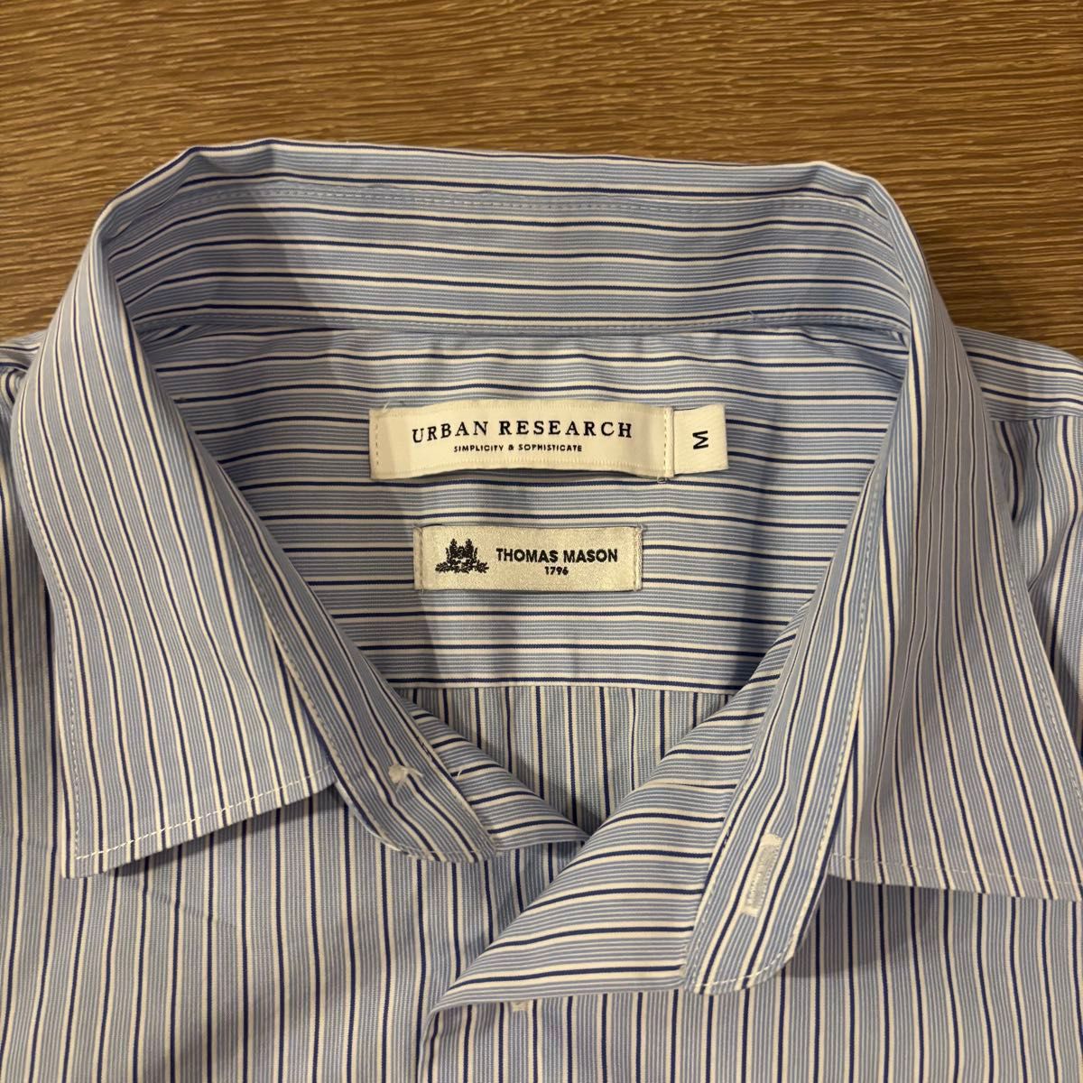 【極美品】アーバンリサーチ トーマスメイソン 半袖 シャツ ストライプ M 極美品 アーバンリサーチ トーマスメイソン 半袖 シャツ