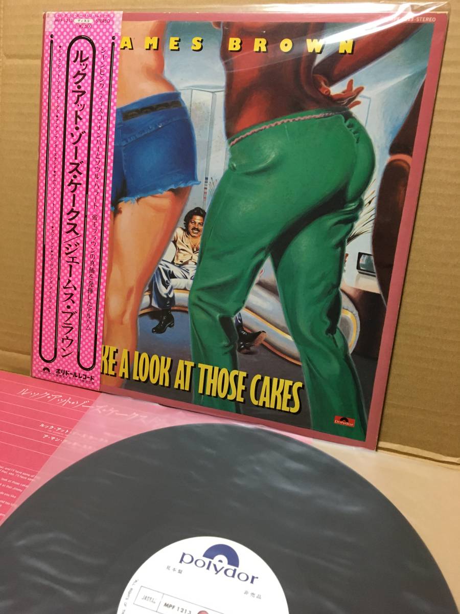 PROMO美盤LP帯付!ジェームス・ブラウン James Brown / Take A Look At Those Cakes Polydor MFP1213 見本盤 FUNK SOUL DISCO WHITE LABEL_画像1
