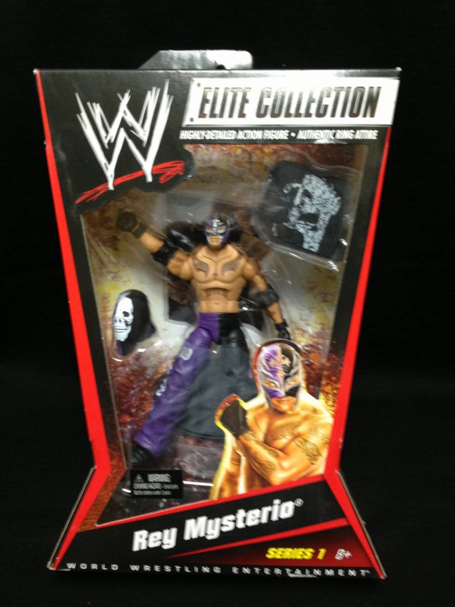 MATTLE：WWE ELITE SERIES 1 レイ・ミステリオ　w/シャツ＆オーバーマスク （未開封品）_画像1