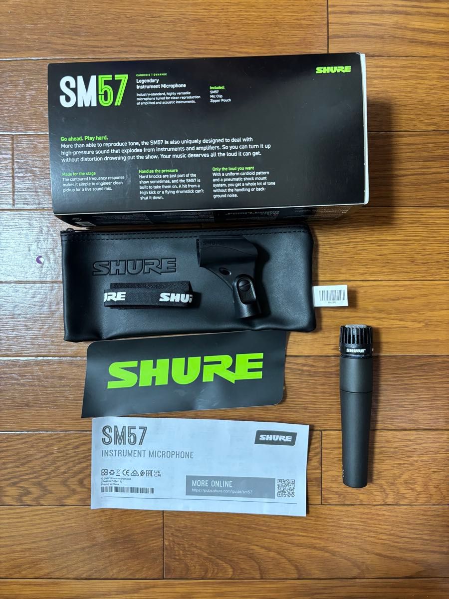 SM57 SHURE 57ダイナミックマイク 収納ケース付き SHURE SM57 ダイナミックマイク XLRケーブル付属|Yahoo!フリマ