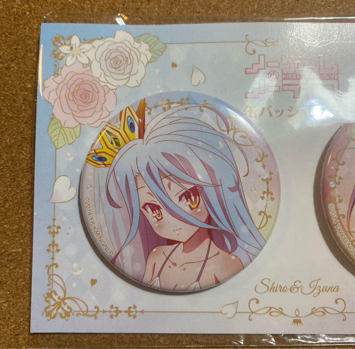 日*0様 ノーゲーム・ノーライフ 缶バッジ 白 ジブリール いづな 3点セット ノーゲーム・ノーライフ ノゲノラ 白&いづな 缶バッジ 10th
