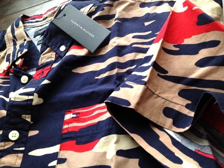 tommy hilfiger camouflage shirt