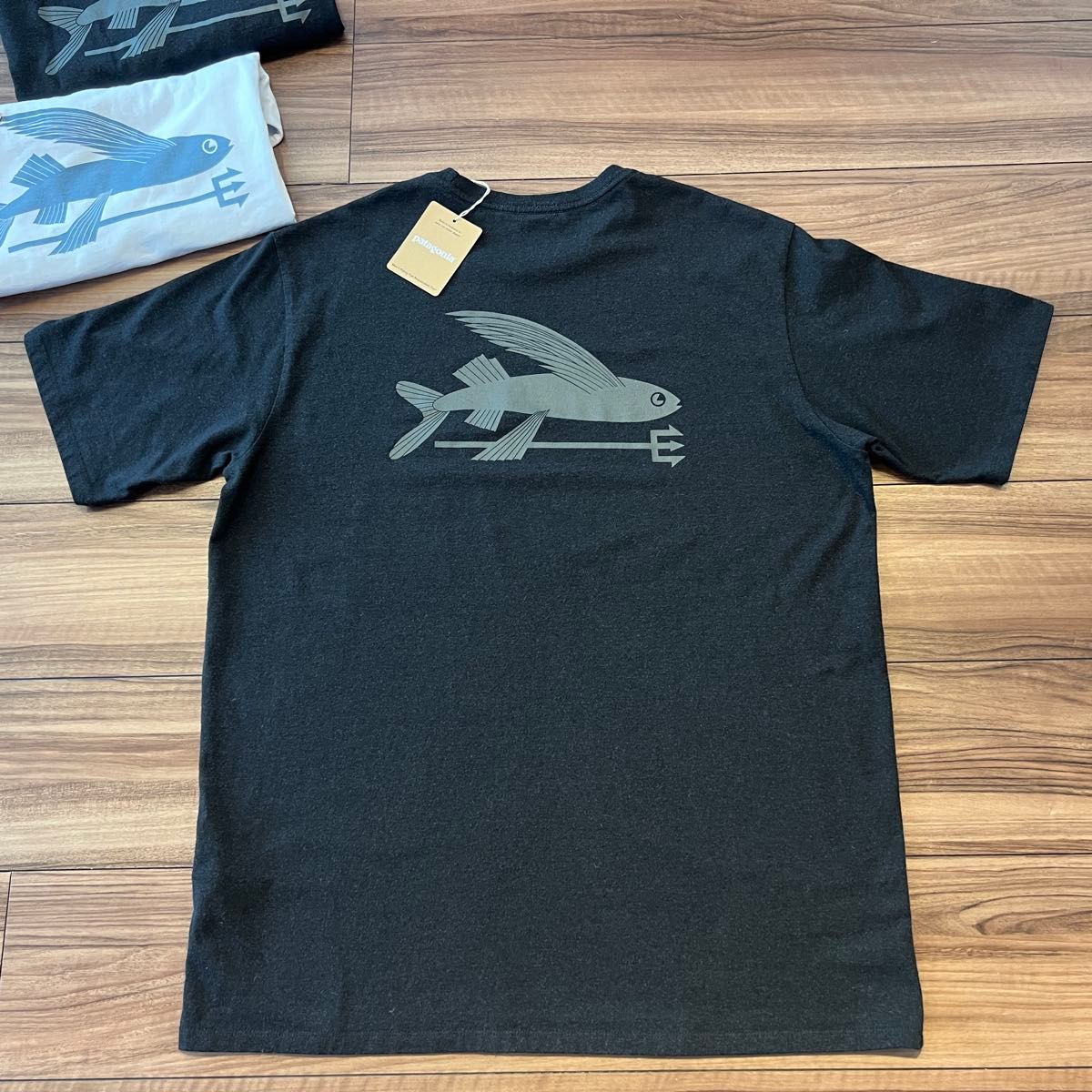 ★Patagonia★マンフライングフィッシュ スポンサー付き Tシャツ パタゴニア フライングフィッシュ レスポンシビリティ Tシャツ
