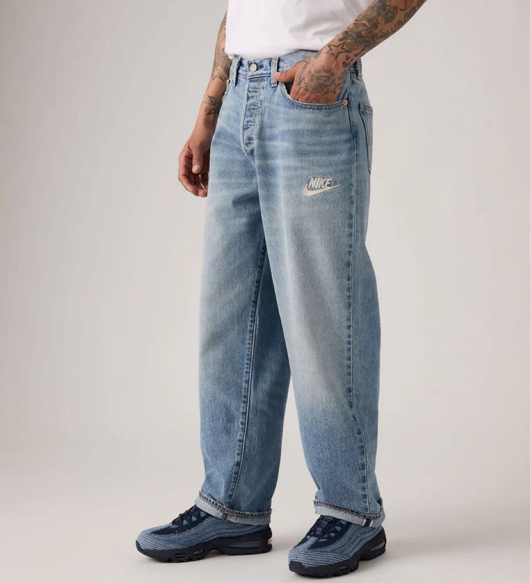 ★Levi’s × Nike★バギージーンズ デニム Levi's × Nike Baggy Jean Light Indigo W29/L30 リーバイス