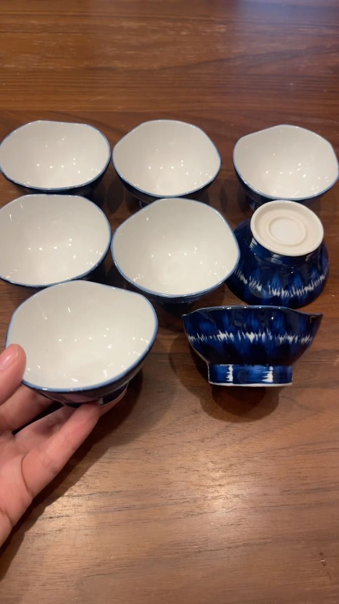 陶器 昭和レトロ 醤油皿 小鉢 小皿 8枚セット 和食器