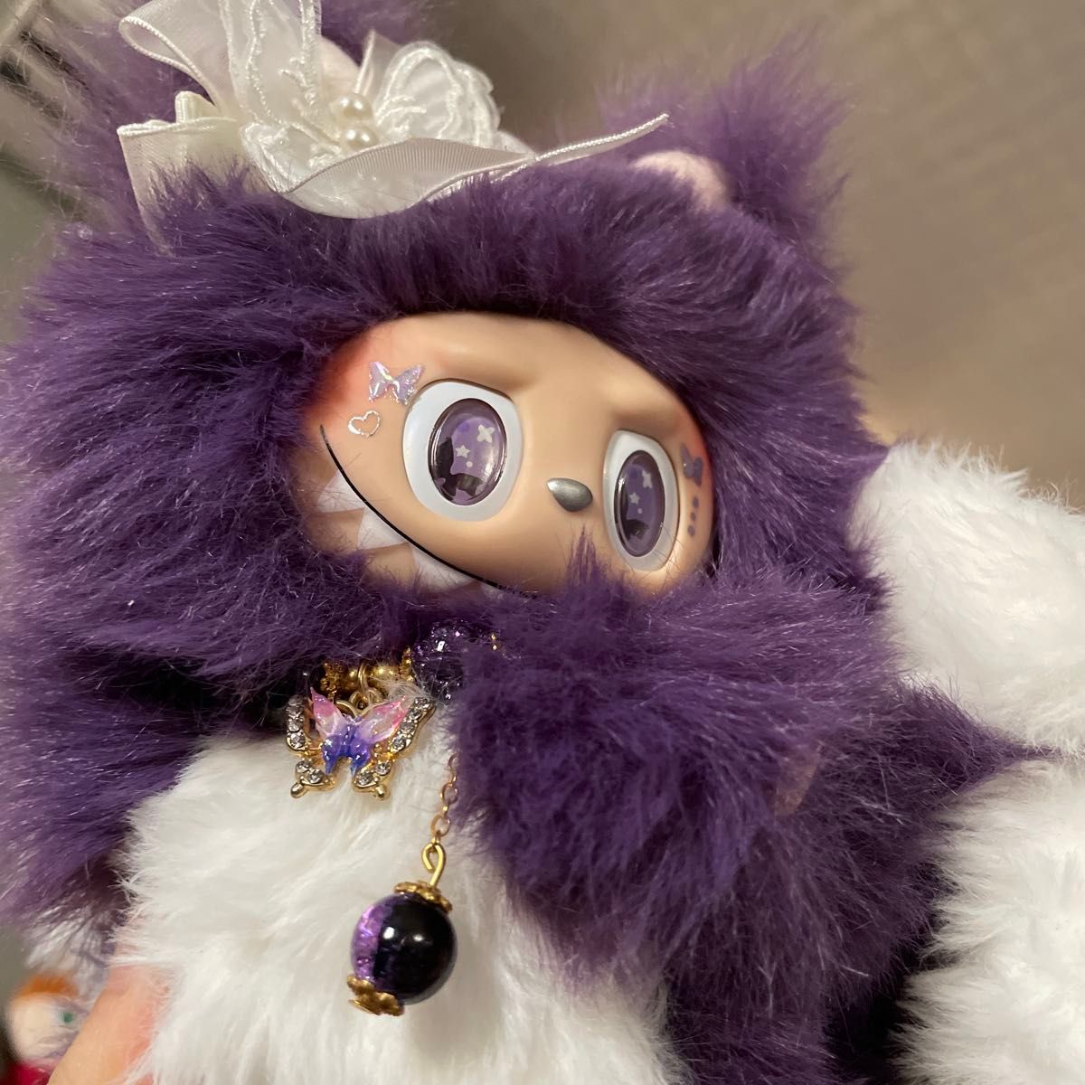 海外限定LABUBU ZIMOMOラブブ ぬいぐるみ ふわふわ 紫 ラスト1点 海外限定LABUBU ZIMOMOラブブ ぬいぐるみ ふわふわ 紫