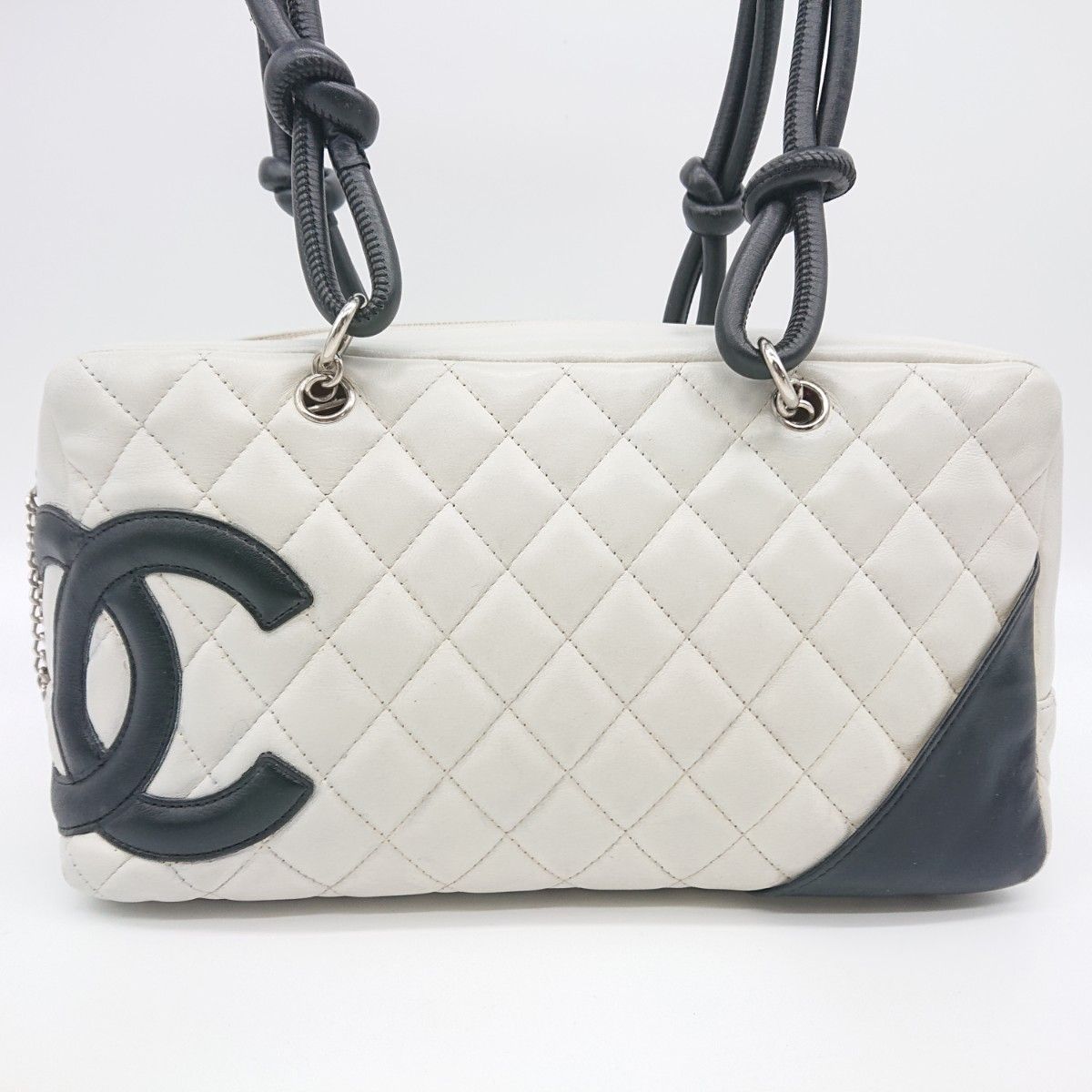 エレガントなデザイン♪CCマーク☆【CHANEL 】ボーリングバック CHANEL カンボンライン ボーリングバッグ|Yahoo!フリマ(旧