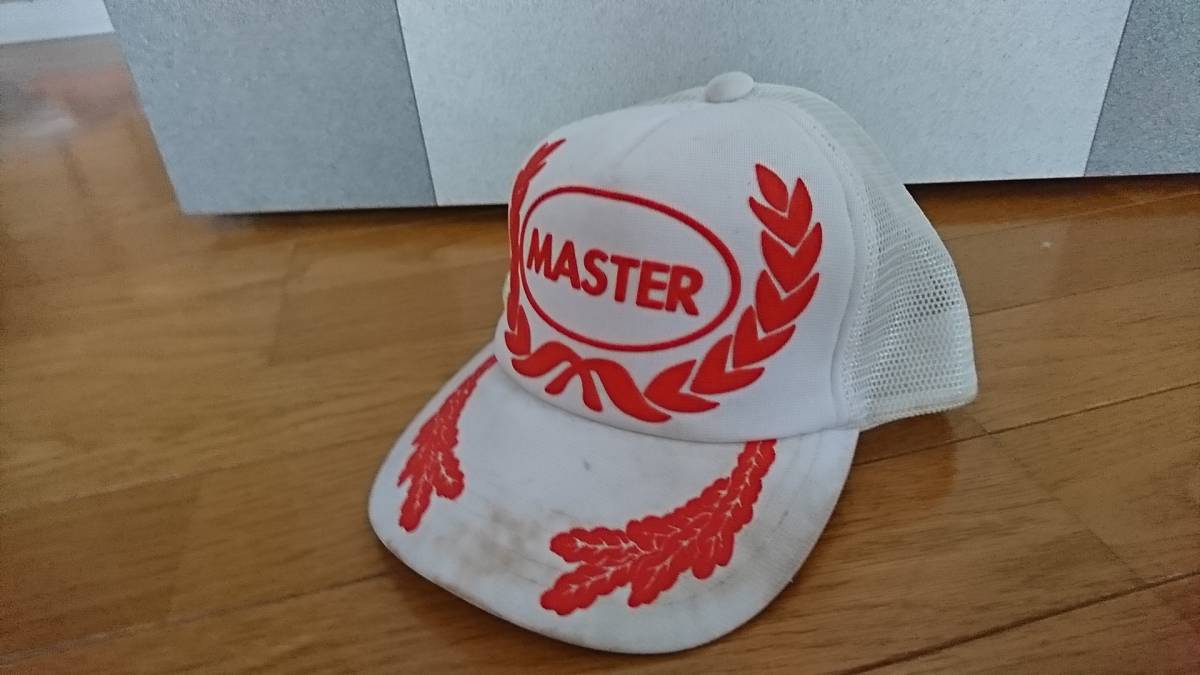 masterpiece ... звезда  ...　ＭＡＳＴＥＲ　mesh　CAP　 месяц ...　 сетка  cap  　 белый 　 загрязнение   имеется 　