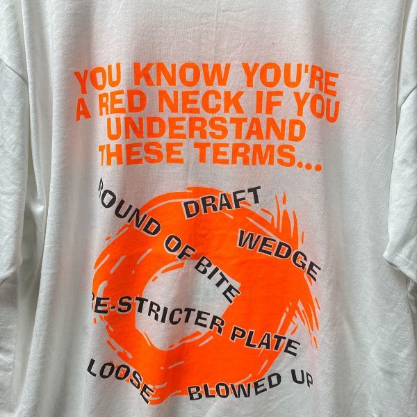 USA製 90's フルーツオブザルーム クルーネック プリント 半袖 Ｔシャツ オレンジ (XL) 90年代 アメリカ製 猫柄 オレンジ_画像5