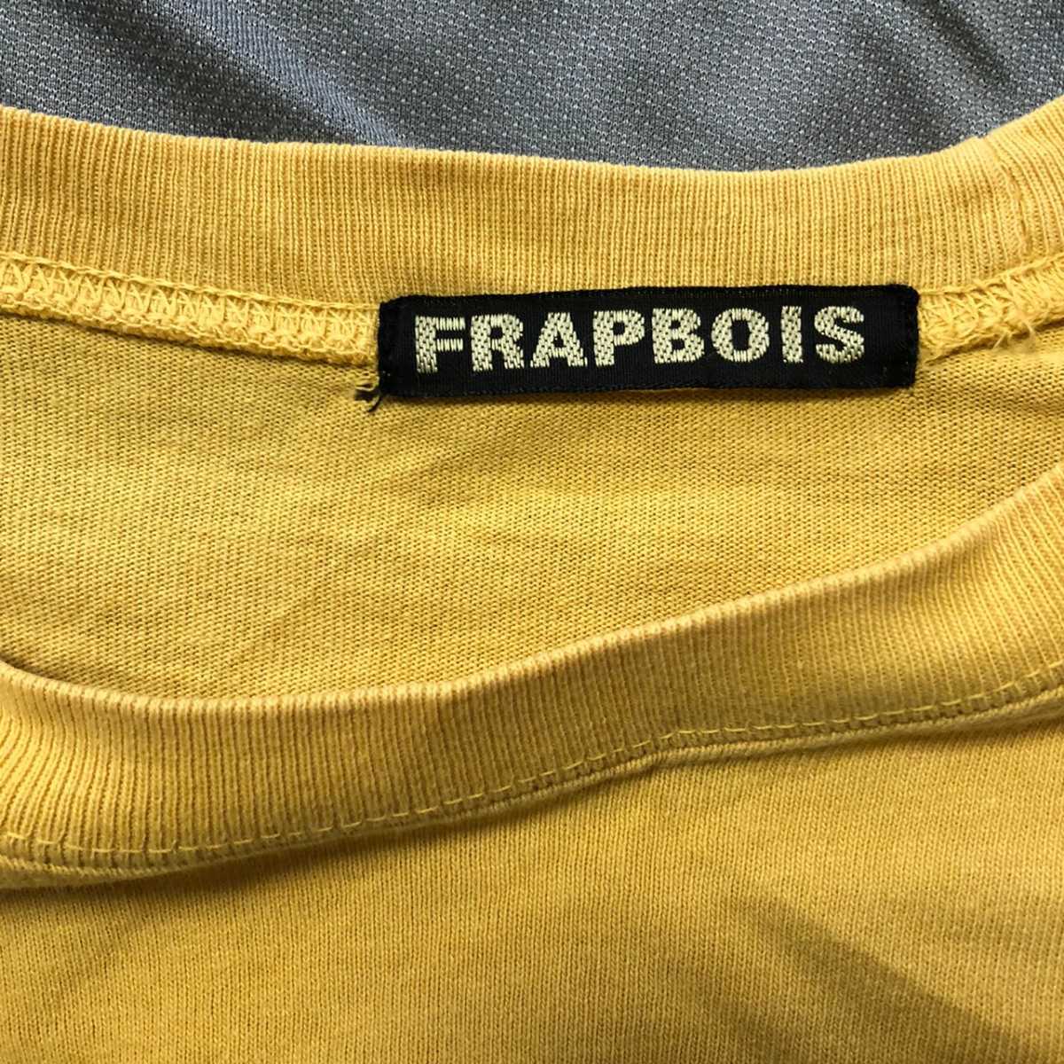 FRAPBOIS フラボア Tシャツ 女性 民族 黄色 イエロー ブランド ロゴ_画像3