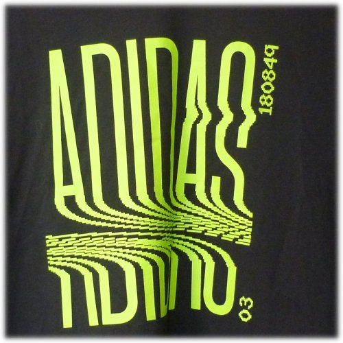 新品O（XL）★送料無料アディダス黒グラフィックTシャツadidas_画像2