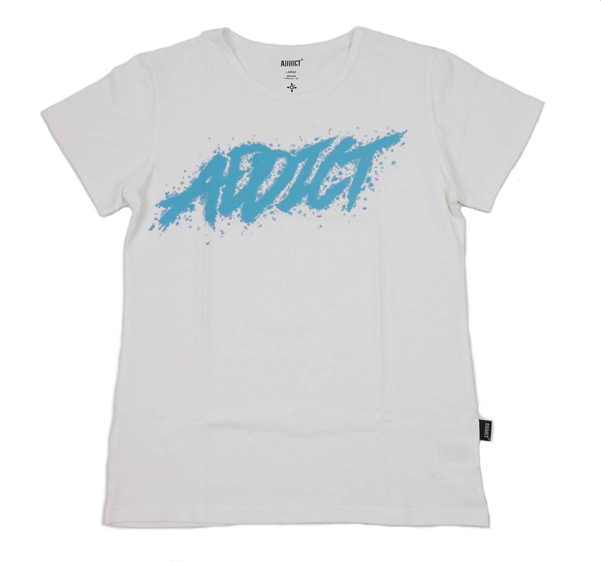 Addict アディクト スプレーペイント TEE 半袖 Tシャツ 並行輸入品 ホワイト L プレゼント 特価商品
