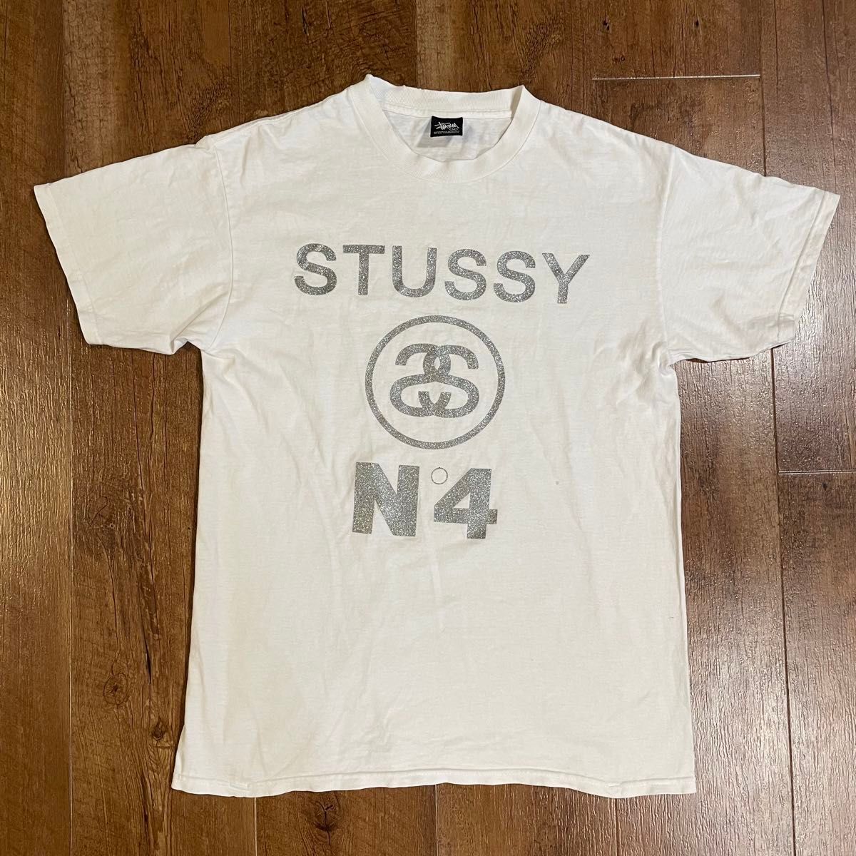 ◆STUSSY◆ Stock Box T-Shirt ロゴプリント 半袖 Tシャツ 00s stussy Mexico製 4℃ 半袖 Tシャツ ホワイト 半袖Tシャツ