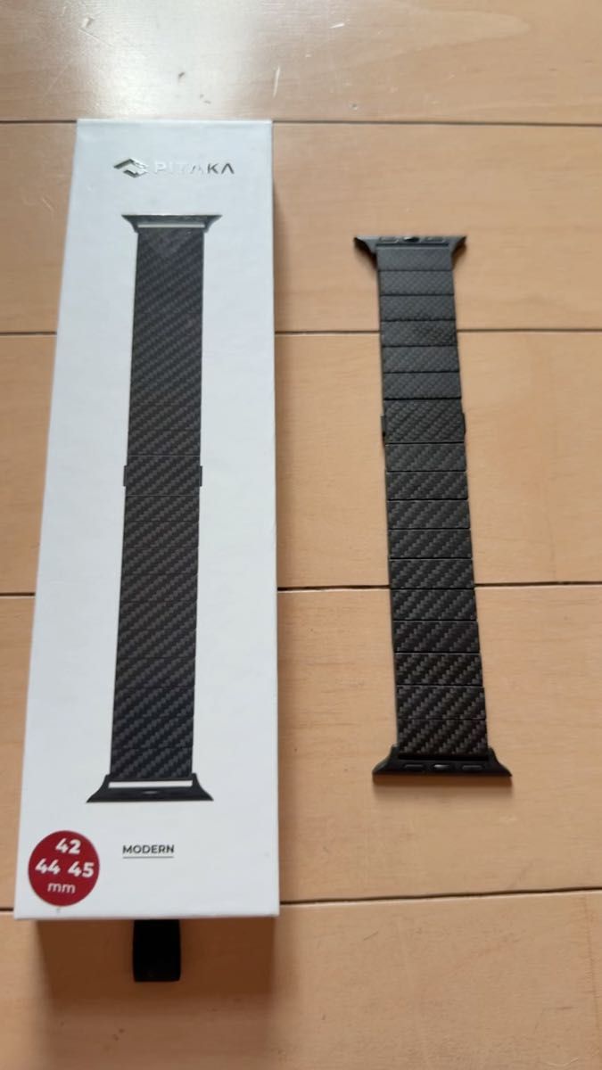 ■PITAKA Apple Watch バンド カーボン モダン 42/44/45mm