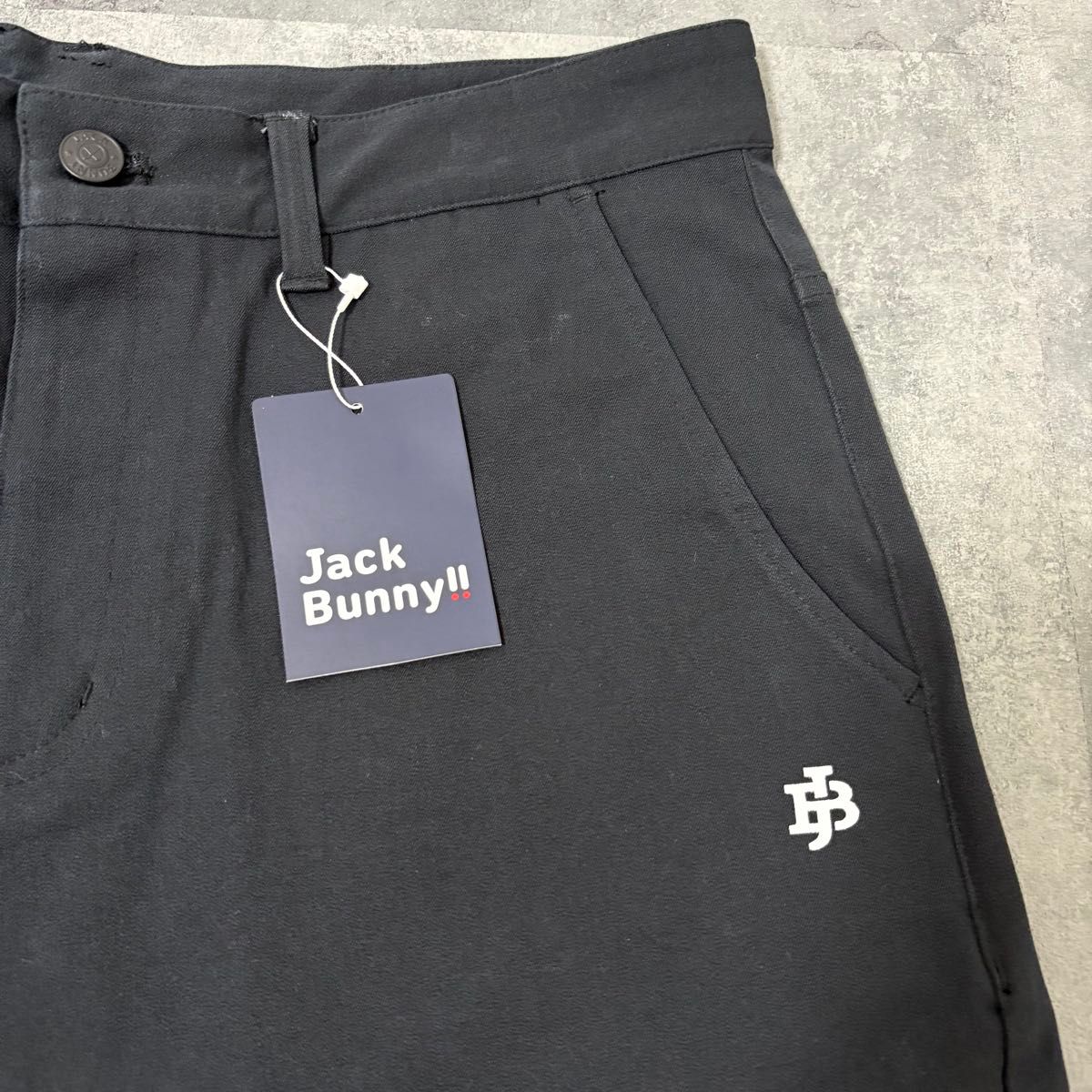 【新品】ジャックバニー ハーフパンツ JBロゴ LLサイズ ブラック 新品】ジャックバニー ハーフパンツ JBロゴ Lサイズ ブラック