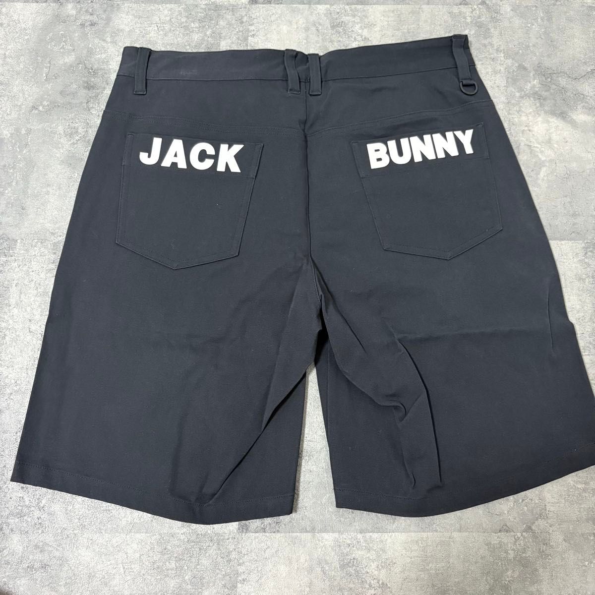 【新品】ジャックバニー ハーフパンツ JBロゴ LLサイズ ブラック 新品】ジャックバニー ハーフパンツ JBロゴ Lサイズ ブラック