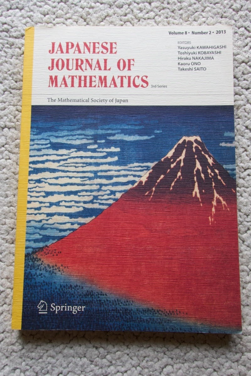 洋書、外国語書籍 Japanese Journal of Mathematics 3rd series vol8 number2 2013(Springer)
