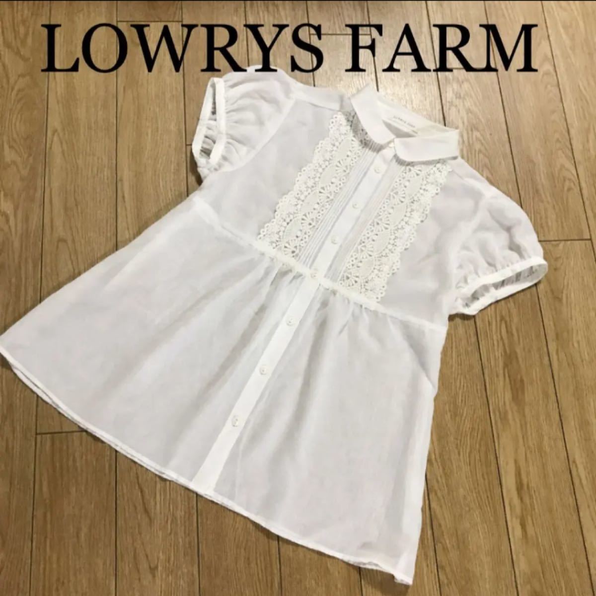 LOWRYS FARM リーズファーム レーストップス ブラウス L