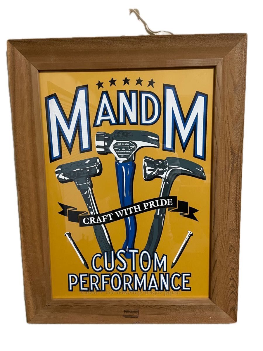 M&M custom performance エムアンドエム ポスター M&M custom performanceエムアンドエム ポスター入り木製額