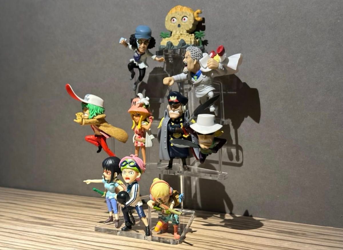 ワーコレワンピース台座のみ アクリル台座のみ ワンピース ワーコレ ハチノス フィギュア用