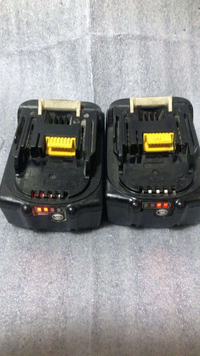 マキタ18v純正6AバッテリーBL1860B、ジャンク品、2個