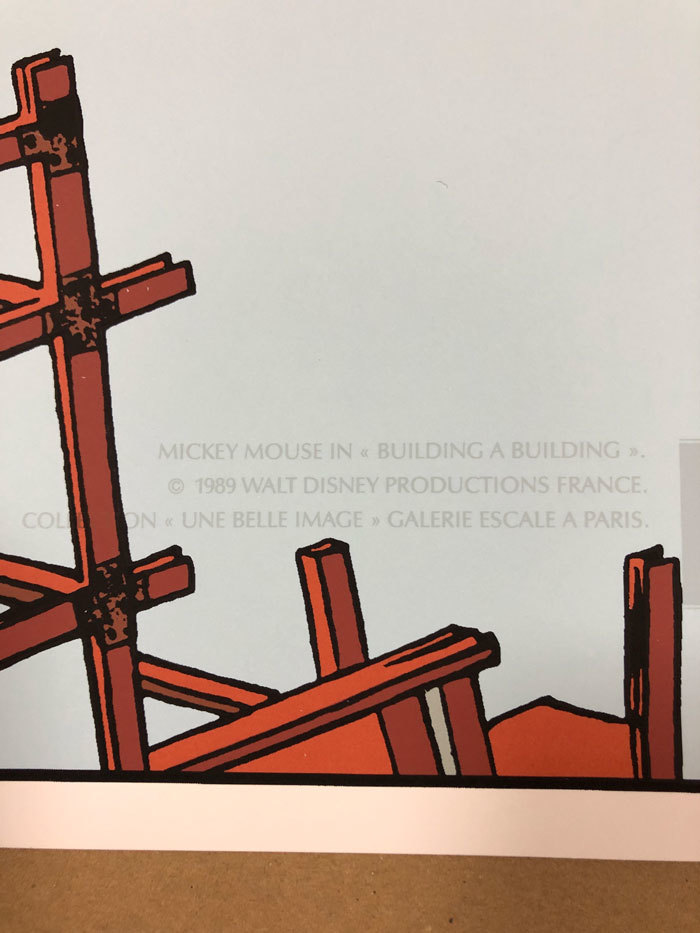 お買得】 A “BUILDING ミッキーマウス BUILDING” P-098 France in ...