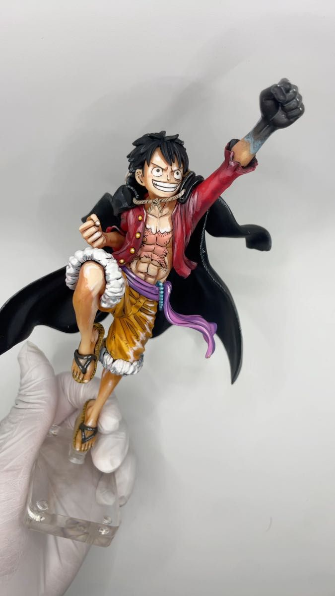 原作風リペイント ワンピース フィギュア 一番くじ 大海賊百景 B賞 ルフィ WT100記念 尾田栄一郎描き下ろし