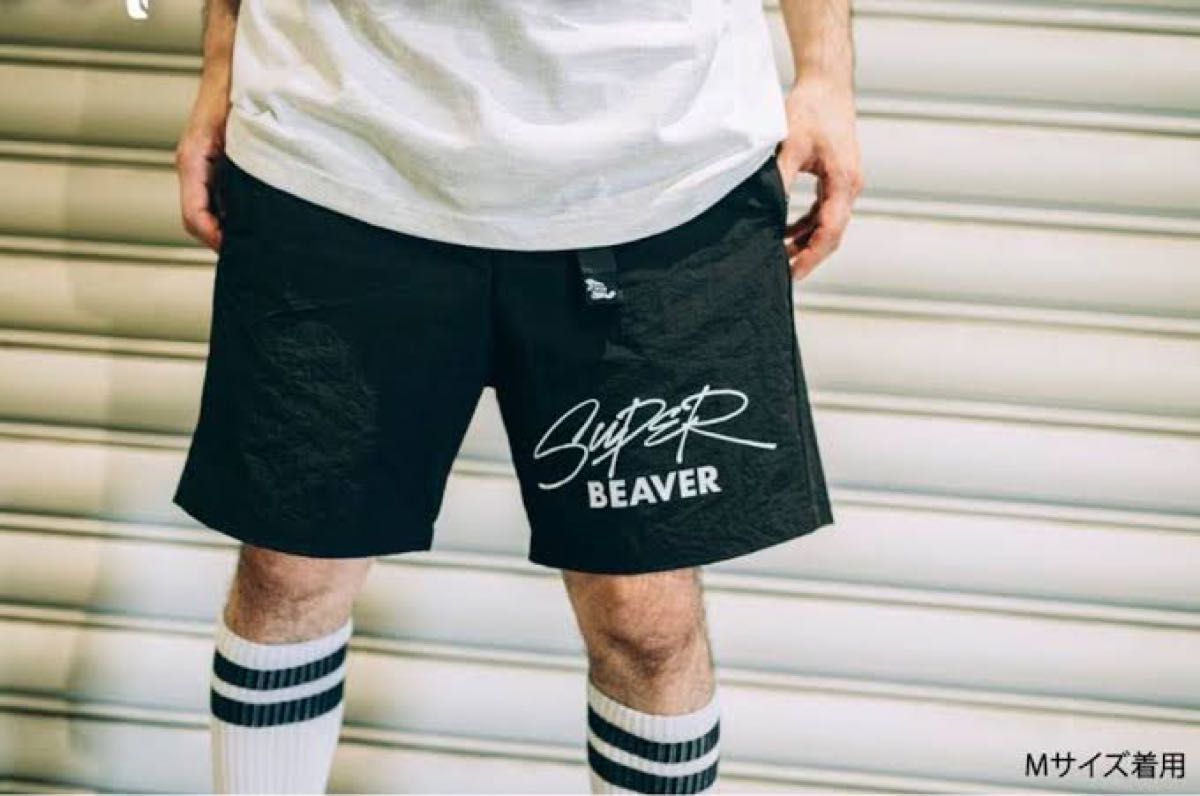 SUPER BEAVER ナイロン ハーフパンツ レア SUPER BEAVER ハーフパンツ ナイロンパンツ スーパービーバー
