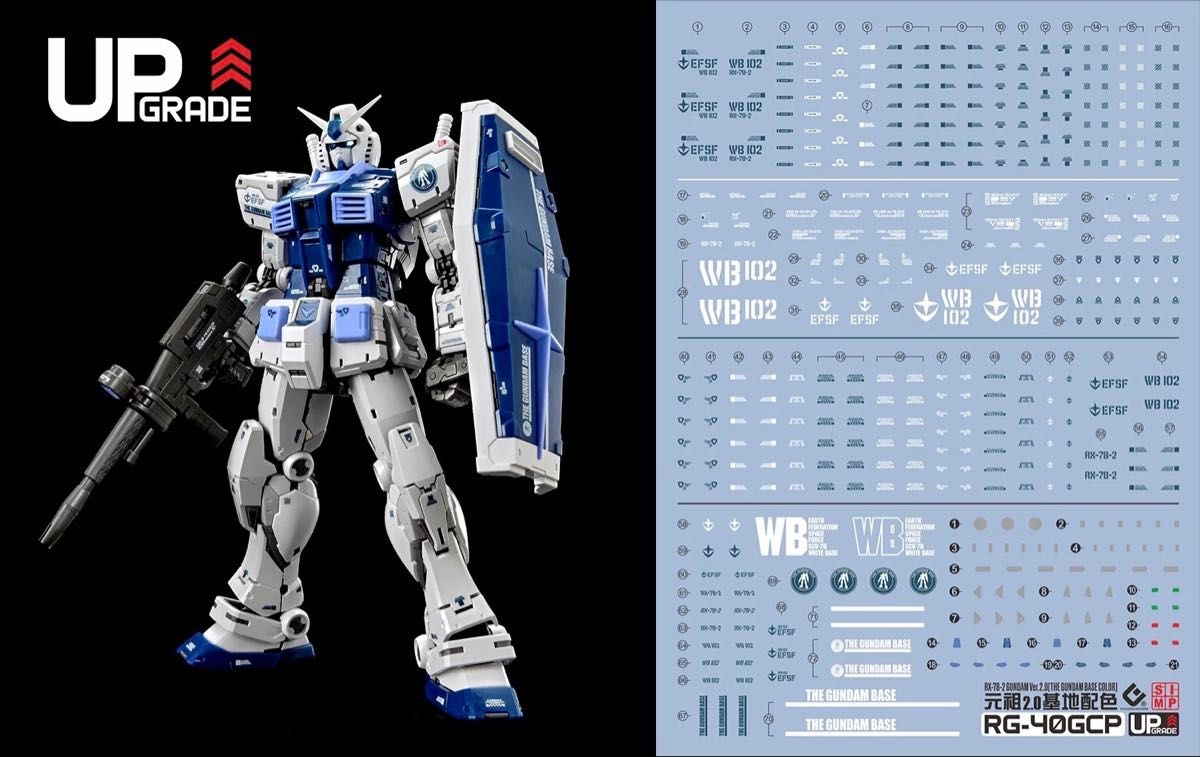 ガンダムベース限定 ガンプラ3点×水転写式デカール RG 1/144 ガンダムベース限定 RX-78-2 ガンダム Ver 2 0 専用水