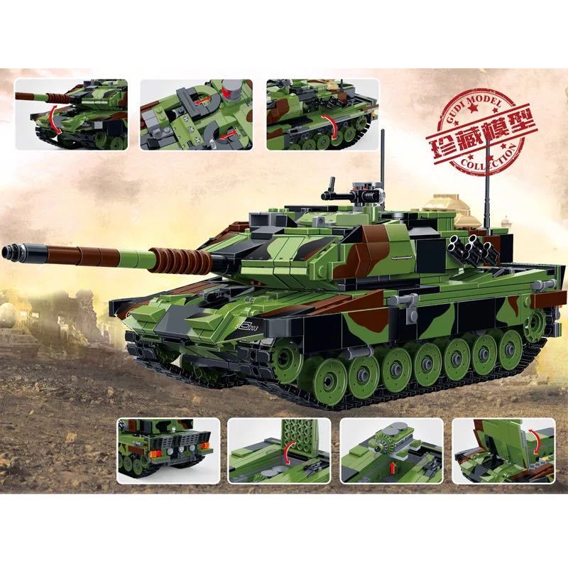 ヤフオク Lego互換 レオパルド2 ドイツ軍 戦車