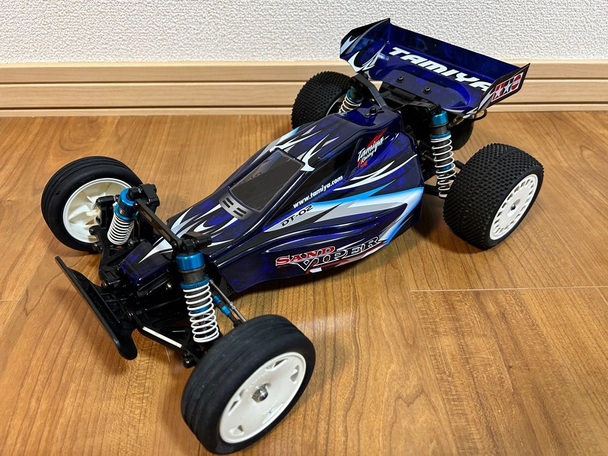 TAMIYA バギー ラジコンカーDT02サンドバイパー、プロポ、充電器セット タミヤ サンドバイパー DT-02 オプション付 TAMIYA ラジコン
