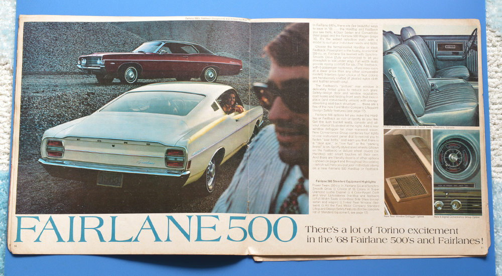  Ford fea полоса tolino1968 FAIRLANE TORINO\'68 1968 год модели каталог английский язык надпись Ame машина редкий [ транспорт большой 22-01]