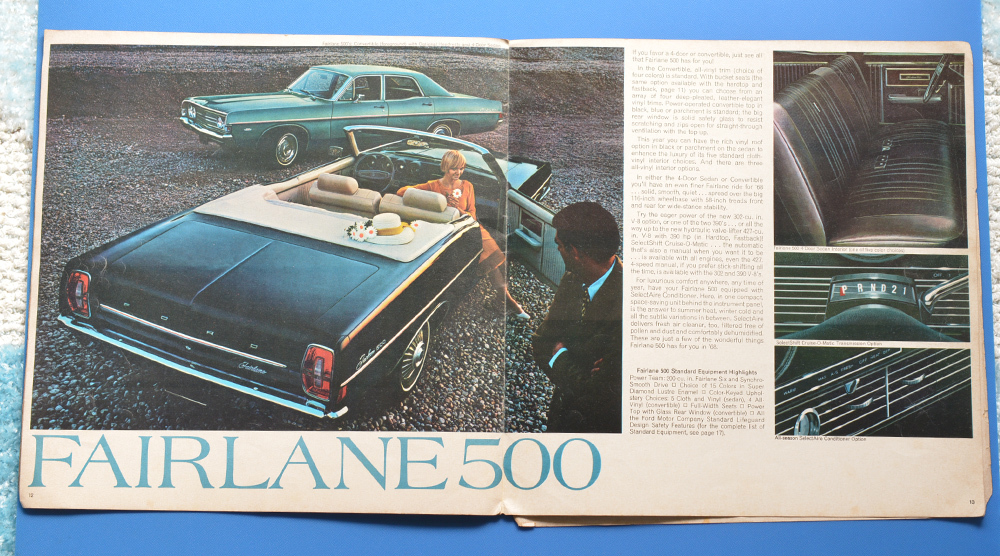  Ford fea полоса tolino1968 FAIRLANE TORINO\'68 1968 год модели каталог английский язык надпись Ame машина редкий [ транспорт большой 22-01]