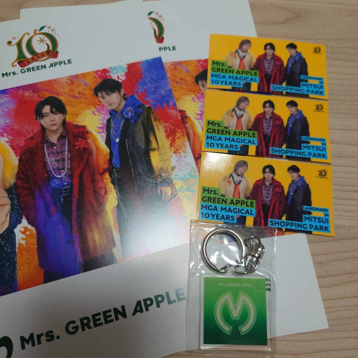 ミセスグリーンアップル アクリルキーホルダー ららぽーと カプセルトイ Mrs GREEN APPLE ららぽーと ガチャ アクリルキーホルダー