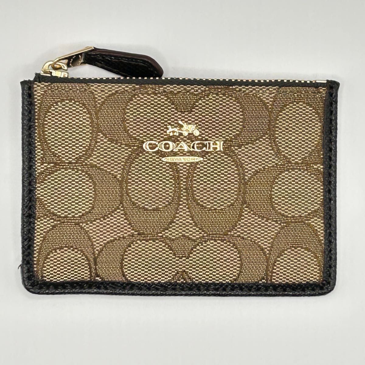 COACH コーチ シグネチャーキャンバス 小銭入れ コインケース COACH コーチ コインケース シグネチャー キャンバス (極美品