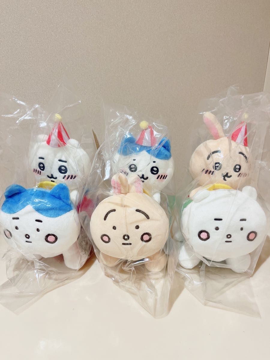 ちいかわ ハチワレ うさぎ ぴーぽぽぬいぐるみ 3個セット 新品未開封 ちいかわ ハチワレ うさぎ ちいかわらんど ちいかわマーケット