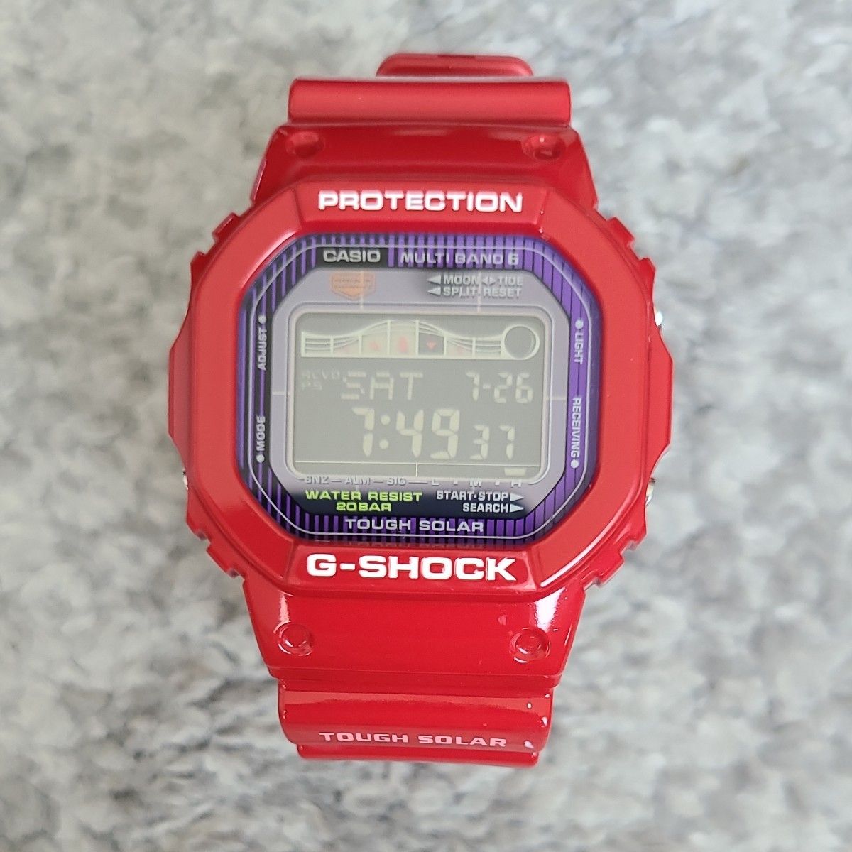 G-SHOCK心拍/電波/ソーラー/GPSデジタル腕時計 レッド CASIO G-SHOCK GWX-5600C レッド 電波ソーラー G-LIDE|Yahoo