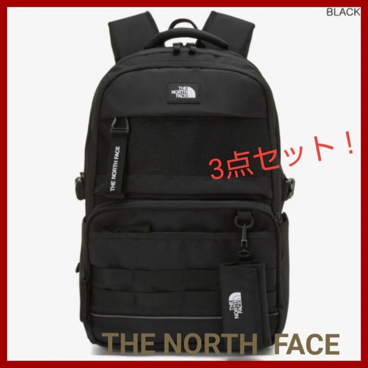 即日発送THE NORTH FACE 17cm ブラック 新品タグ付き 新品タグ付き】ウォレット+エコバッグ付き ノースフェイス