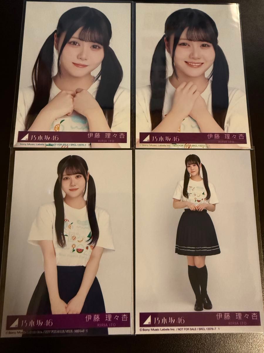 乃木坂あそぶだけ#37 伊藤理々杏・岩本蓮加・久保史緒里 直筆サイン入りチェキ 伊藤理々杏 乃木坂46 Same numbers 封入 生写真 4枚 コンプ