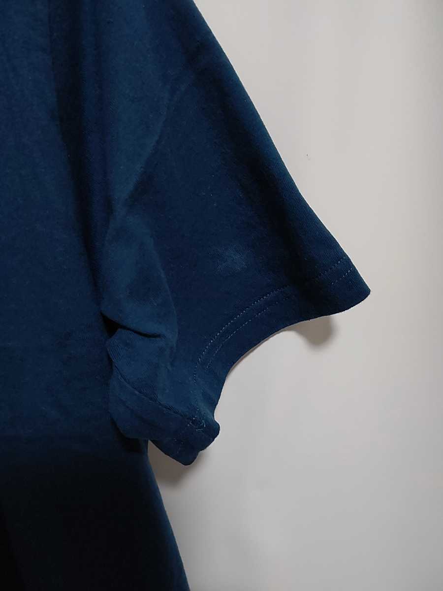 ★古着　セシール　半袖　Tシャツ　ブルーグリーン系　Sサイズ　シミ汚れあり_画像4