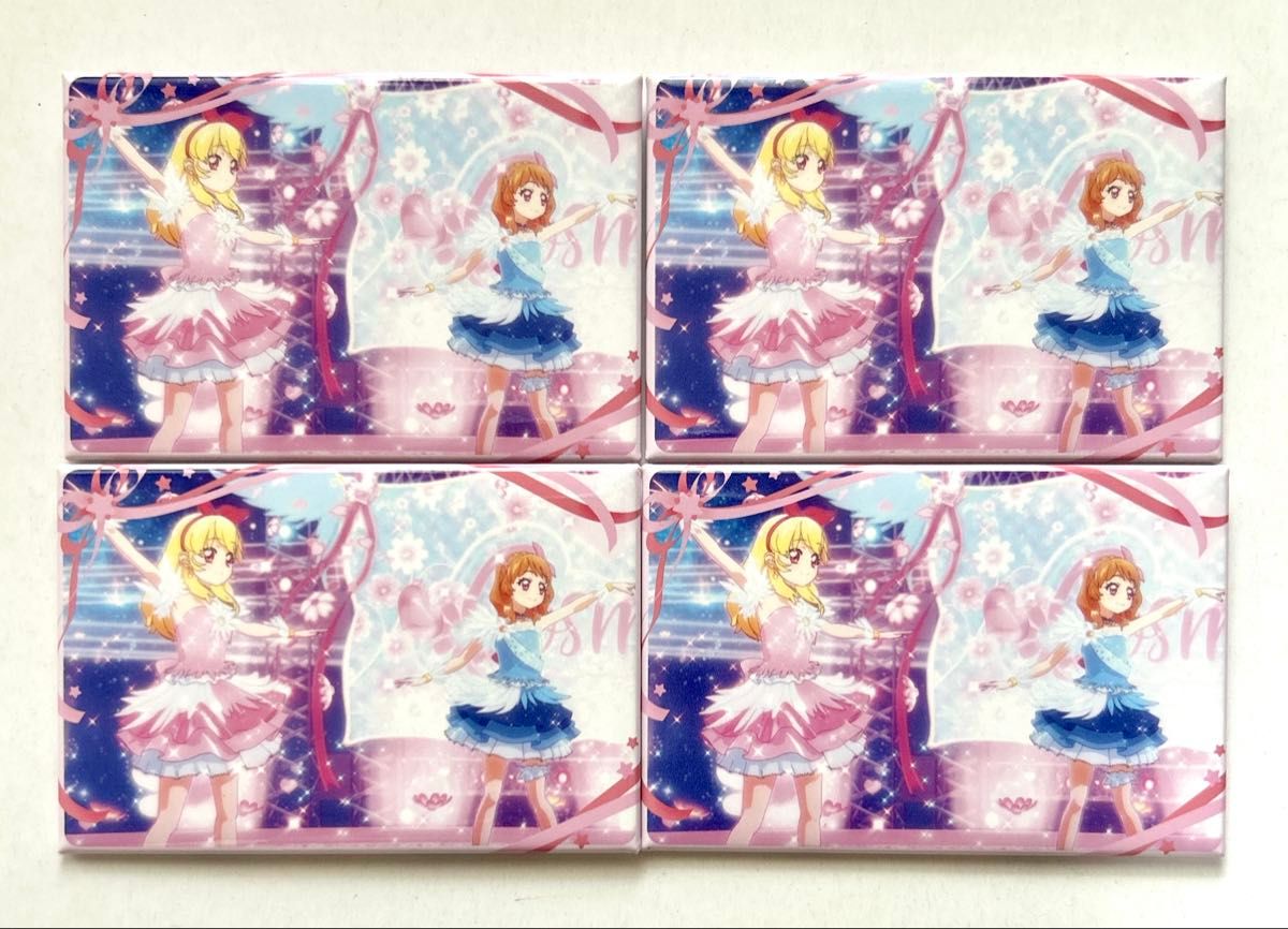 アイカツ!ガチャ 缶バッジセット コスモス アイカツ 輝きのユニットカップ ふたりでユニット 缶バッジ