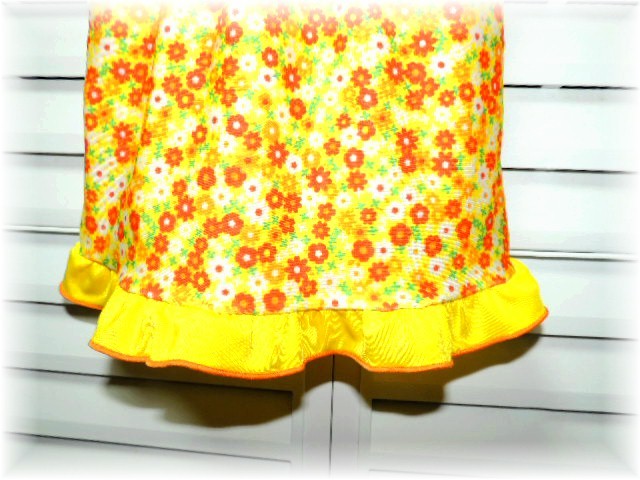  запад сосна магазин One-piece купальный костюм baby 80cm желтый × маленький цветочный принт 