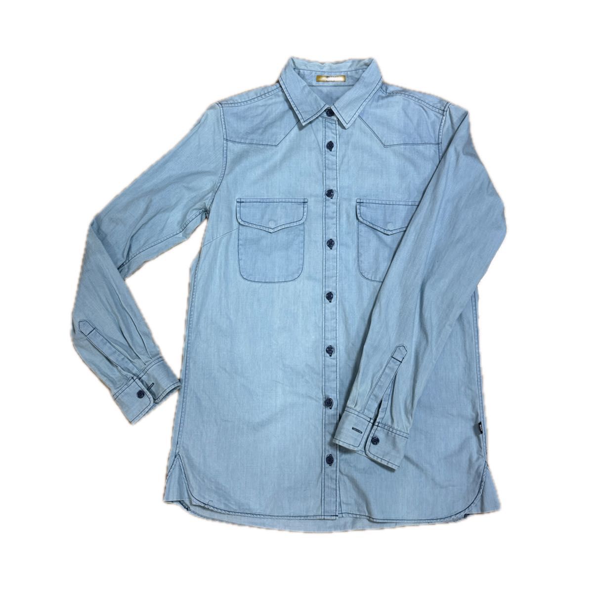 23×DENIM ライトブルーデニムシャツ 32サイズ デニムシャツ ライトブルー 長袖|Yahoo!フリマ(旧PayPayフリマ)