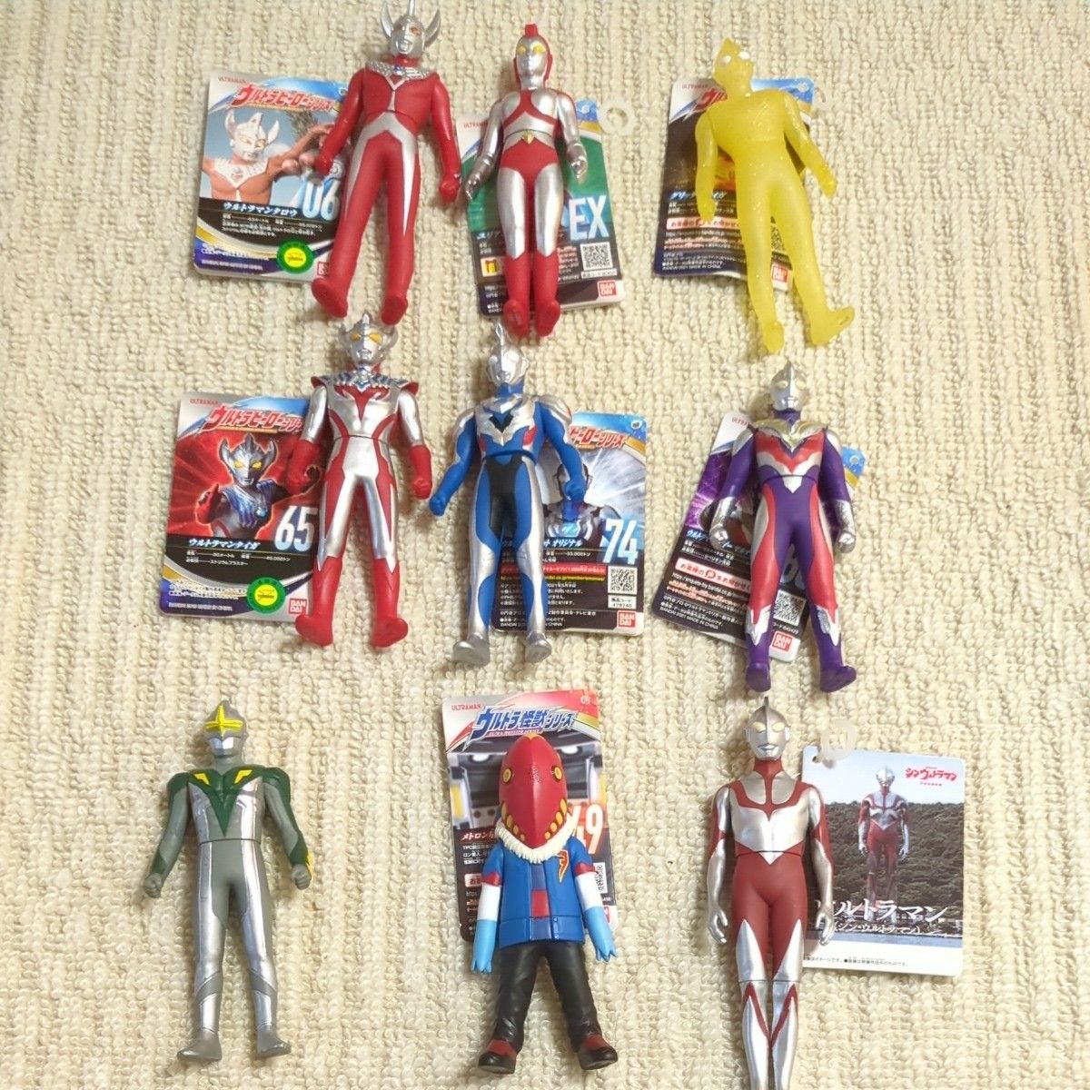ウルトラマン ソフビ他 最強9点セット 説明欄要確認】ウルトラヒーローシリーズ他 ソフビ9体セット