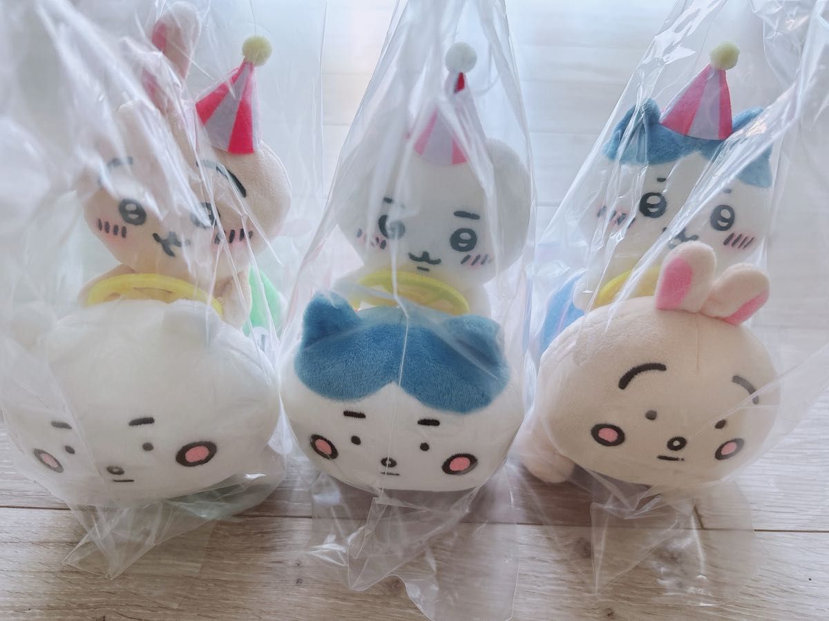 ちいかわ ぴーぽぽ 2点セット うさぎ ハチワレ ちいかわ ぴーぽぽぬいぐるみ ハチワレ うさぎ マスコット